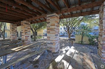 Outdoor picnic and barbecue area